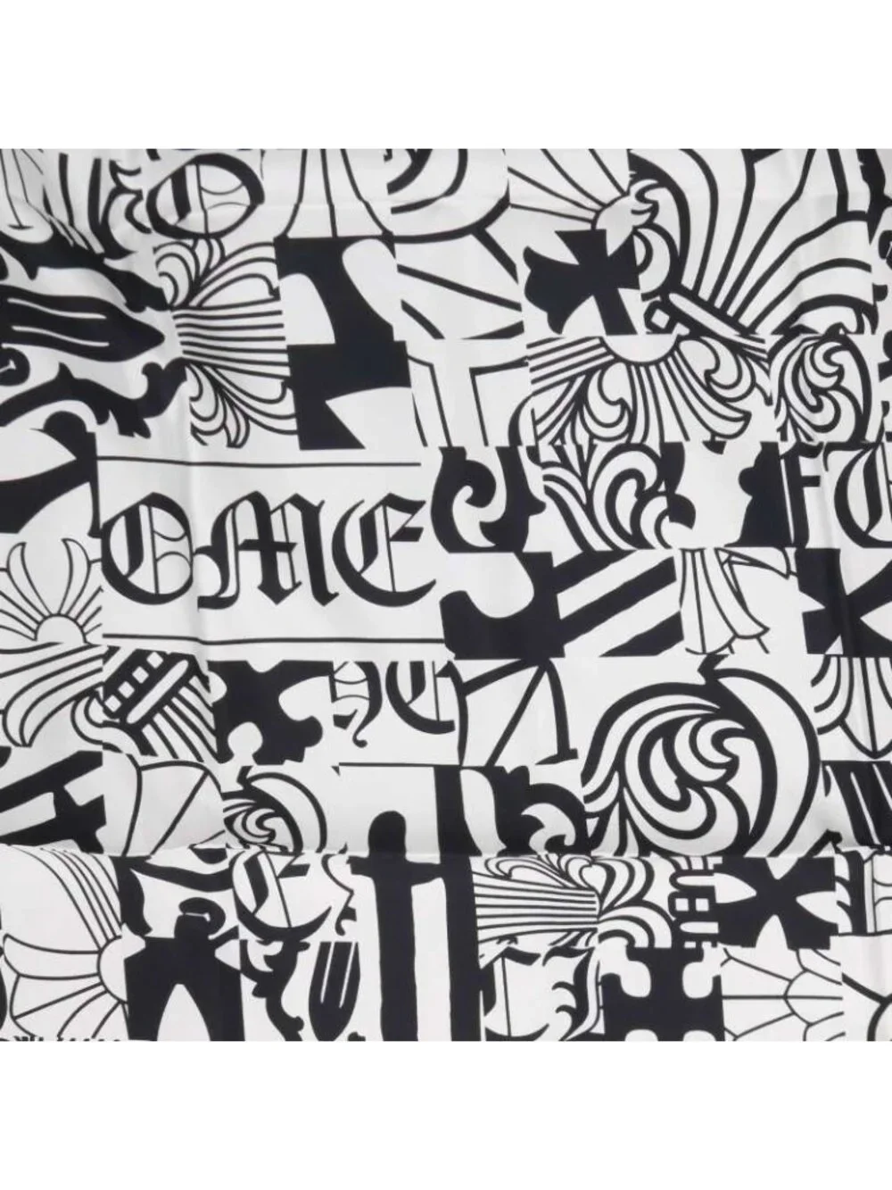 Chrome Hearts Logo Print Silk Scarf